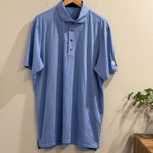 Greyson XL Striped Short Sleeve Polo Shirt Preppy Golf Performance Stretch *READ